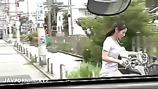 Japanese wife slammed outdoor